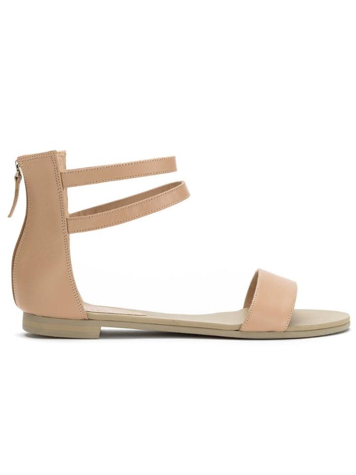 Studio Chofakian Strappy Flat Sandals - Neutrals
