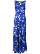 Markus Lupfer Printed Maxi Dress - Blue