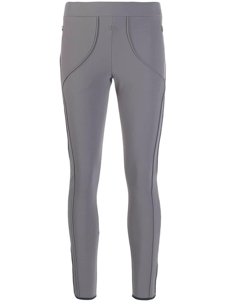 A-cold-wall* Contrast Piping Sport Leggings - Grey