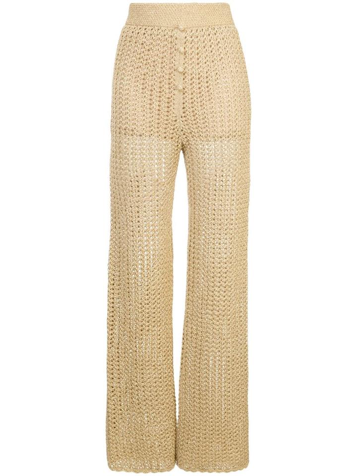 Alice Mccall Beautiful And Dangerous Trousers - Metallic
