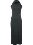 Strateas Carlucci Funnel Neck Dress, Women's, Size: Small, Grey, Cotton/spandex/elastane