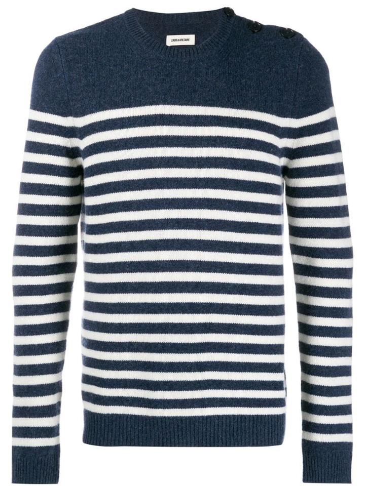 Zadig & Voltaire Striped Jumper - Blue