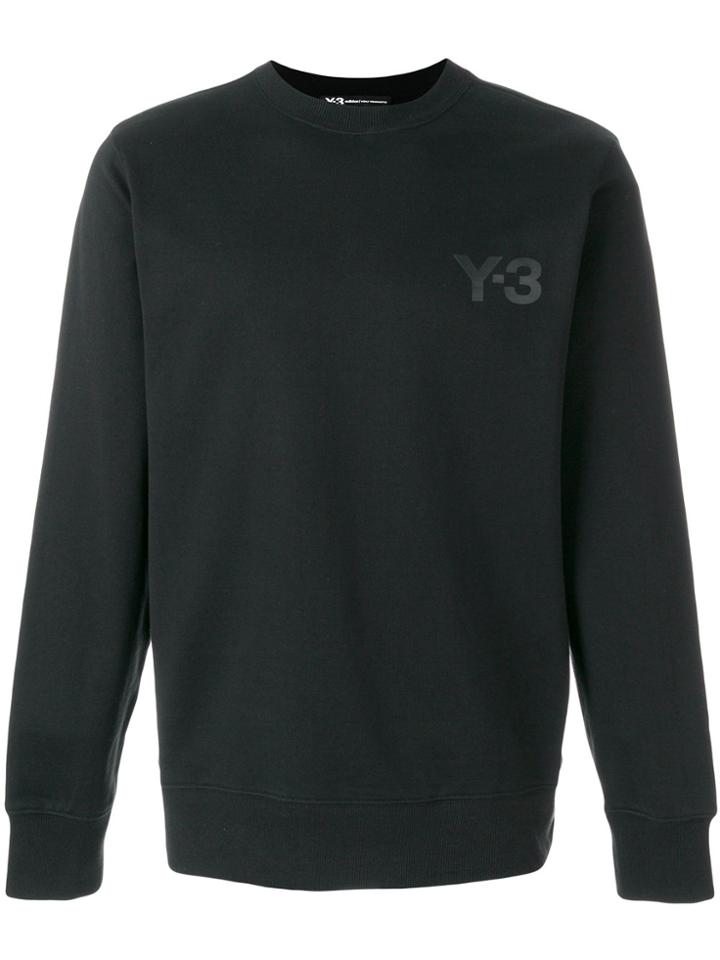 Y-3 Logo Print Sweatshirt - Black