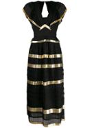 Temperley London Phantom Dotted Tulle-panel Dress - Black