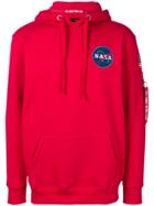 Alpha Industries Nasa Hoodie - Red