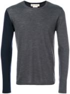 Marni - Two Tone Crew Neck Sweater - Men - Wool - 50, Grey, Wool