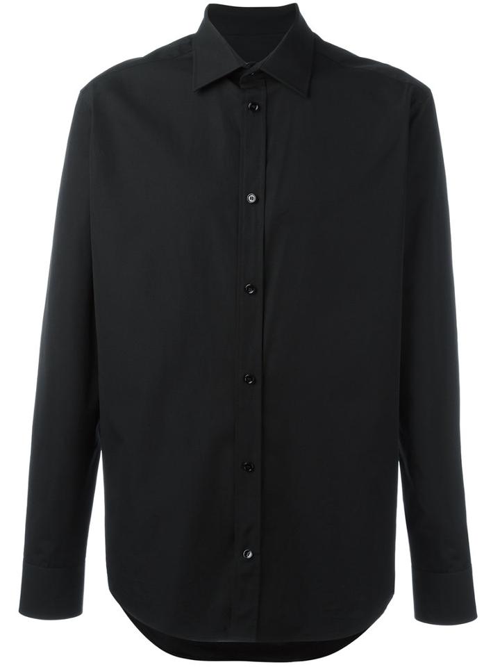 Balenciaga Classic Shirt, Men's, Size: 41, Black, Cotton