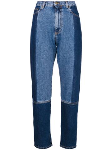 Mcq Alexander Mcqueen Vintage Panelled Jeans - Blue