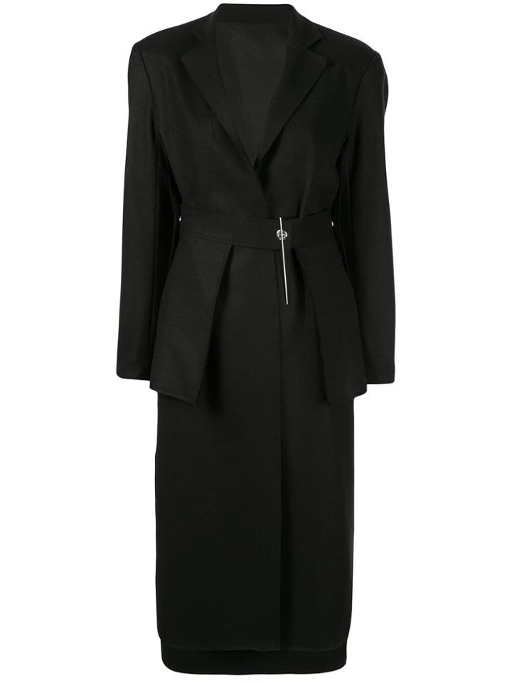 Boyarovskaya Belted Utility Coat - Black