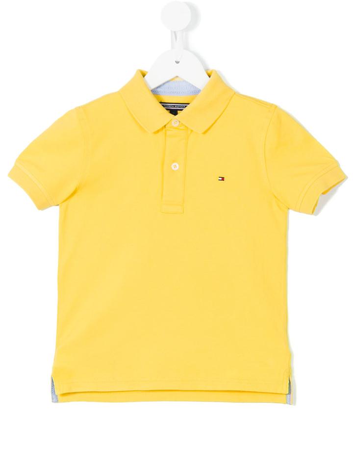 Tommy Hilfiger Junior - Classic Polo Shirt - Kids - Cotton/spandex/elastane - 4 Yrs, Yellow/orange