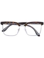 Prada Eyewear - 'vpr15s' Wayfarer Glasses - Women - Acetate/metal - 54, Brown, Acetate/metal