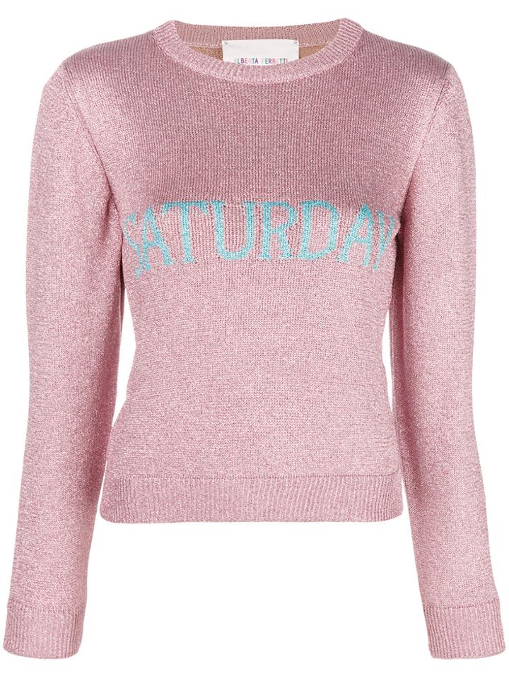 Alberta Ferretti Saturday Knit Jumper - Pink & Purple