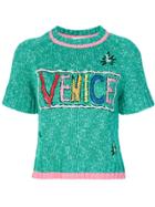 Mira Mikati Venice Beach Knitted Top - Green