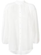 Zimmermann Band Collar Shirt - White
