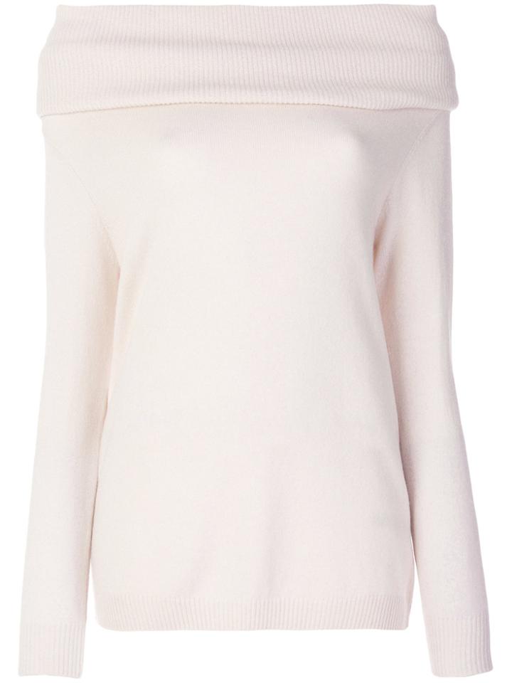 Philo-sofie Off The Shoulder Ribbed Top - Nude & Neutrals