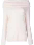 Philo-sofie Off The Shoulder Ribbed Top - Nude & Neutrals