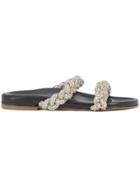 Oscar De La Renta Charlee Slides - Black