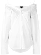 Theory 'tamalee' Sartorial Blouse, Women's, Size: Medium, White, Cotton