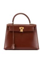 Hermès Pre-owned Kelly 28 Sellier Bag - Brown