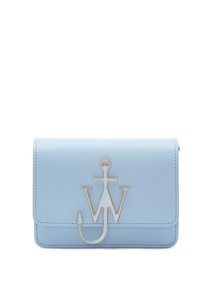 Jw Anderson Enamel Anchor Logo Bag - Blue