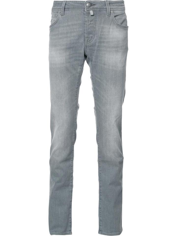 Jacob Cohen Slim-fit Jeans, Men's, Size: 38, Grey, Cotton/spandex/elastane