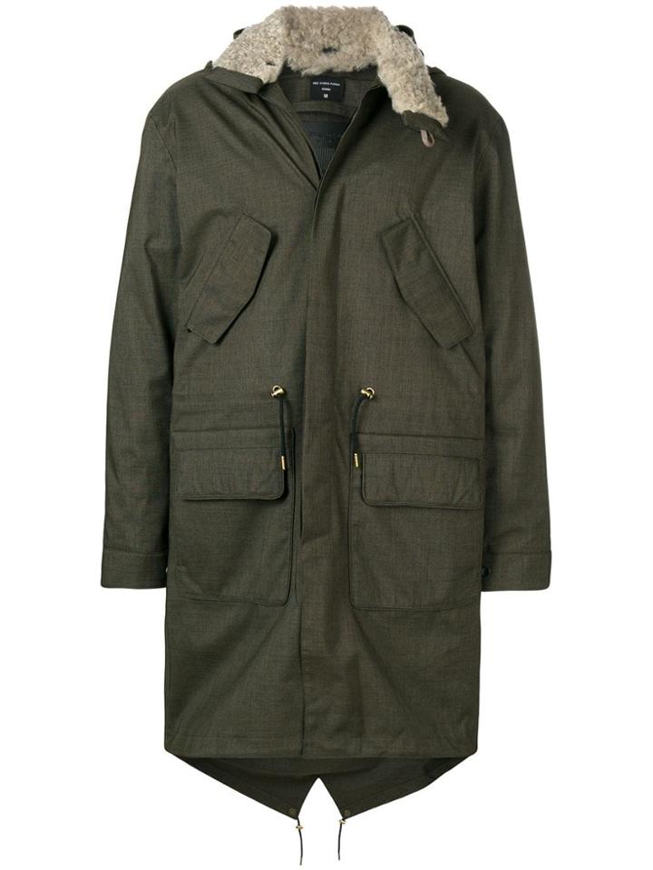 Norwegian Rain Shearling Trim Parka - Green