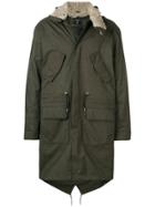 Norwegian Rain Shearling Trim Parka - Green