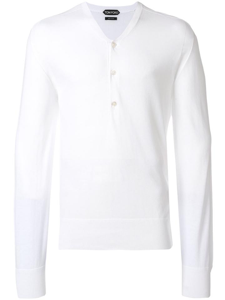 Tom Ford V-neck Sweater - White