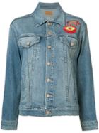Mother - Embroidered Denim Jacket - Women - Cotton/spandex/elastane - Xs, Blue, Cotton/spandex/elastane