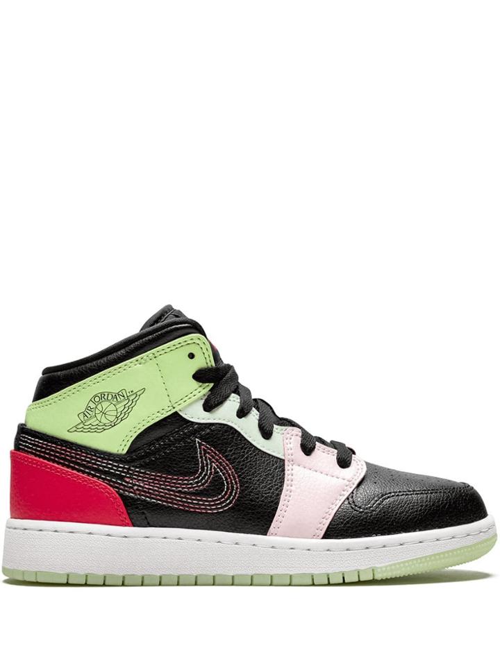 Jordan Teen Air Jordan 1 Mid Se Sneakers - Black