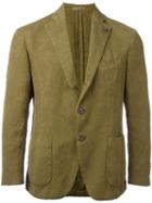 Gabriele Pasini Patch Pocket Blazer, Men's, Size: 50, Green, Cotton/linen/flax/polyester
