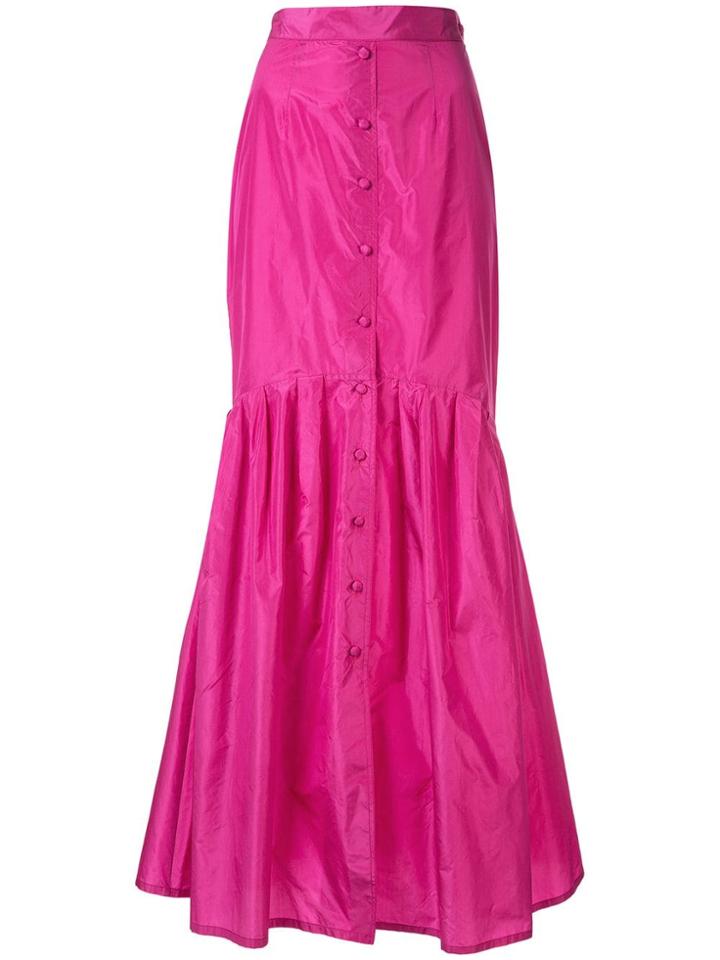 Taller Marmo Buttoned Fish Tail Skirt - Pink