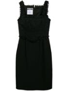 Moschino Pre-owned Lace Panel Short Dress - Black