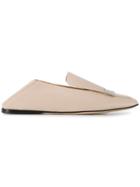 Sergio Rossi Square Toe Loafers - Neutrals