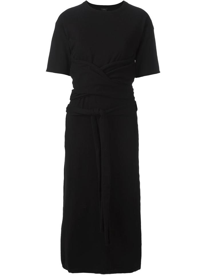 Joseph Knot Dress, Women's, Size: L, Black, Cotton