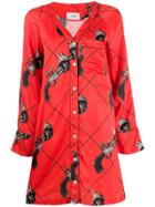 Kirin Guns Mini Dress - Orange