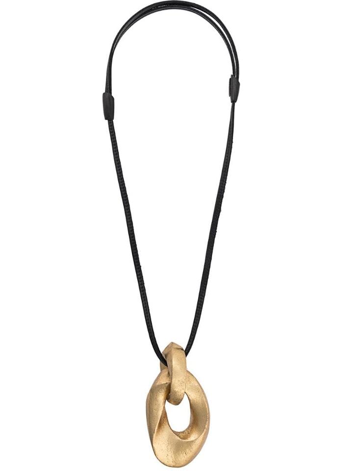 Monies Geometric Pendant Necklace - Gold