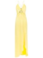 Tufi Duek Long Party Dress - Yellow & Orange