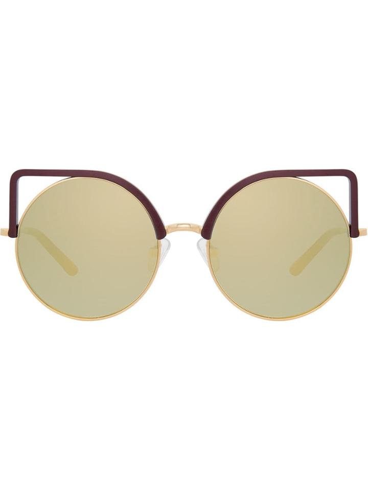 Matthew Williamson Cat Eye Sunglasses - Gold