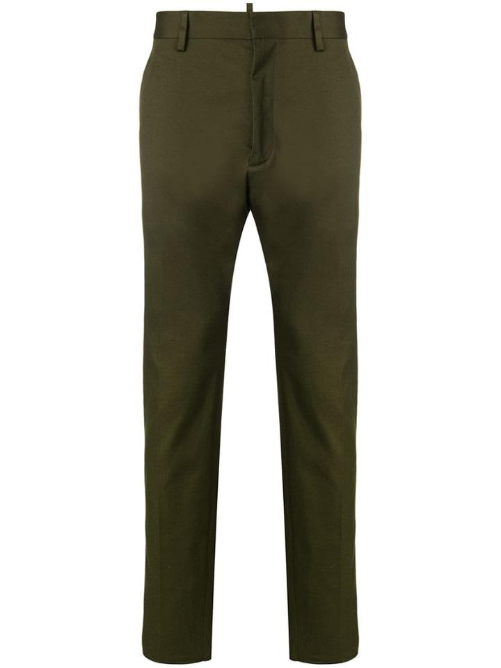 Dsquared2 Mid Rise Chino Trousersv - Green