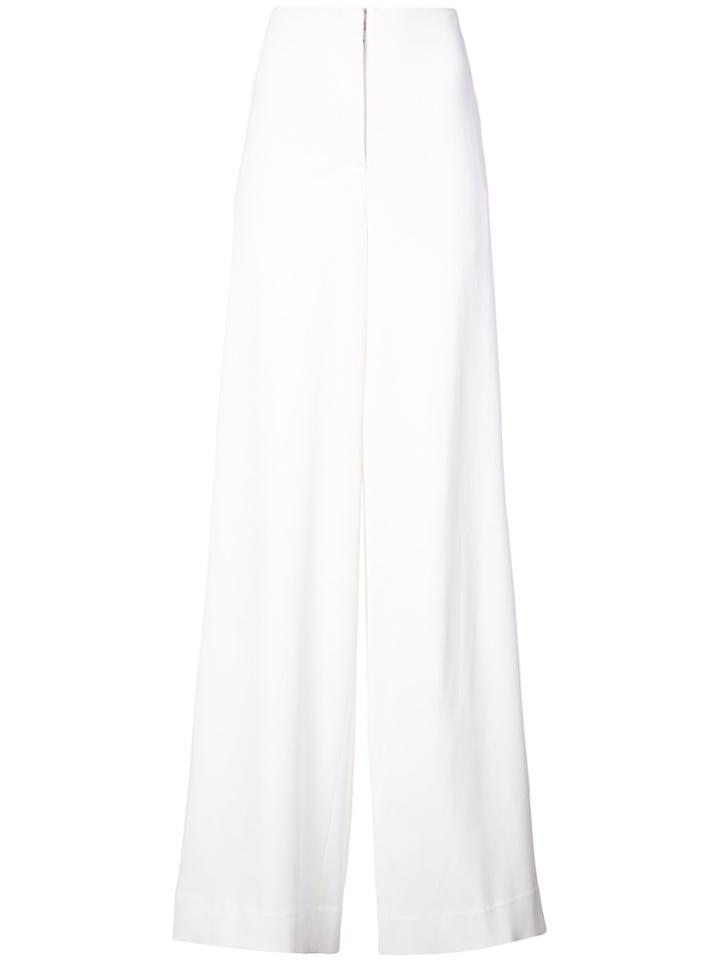 Dvf Diane Von Furstenberg Wide Leg Trousers - White