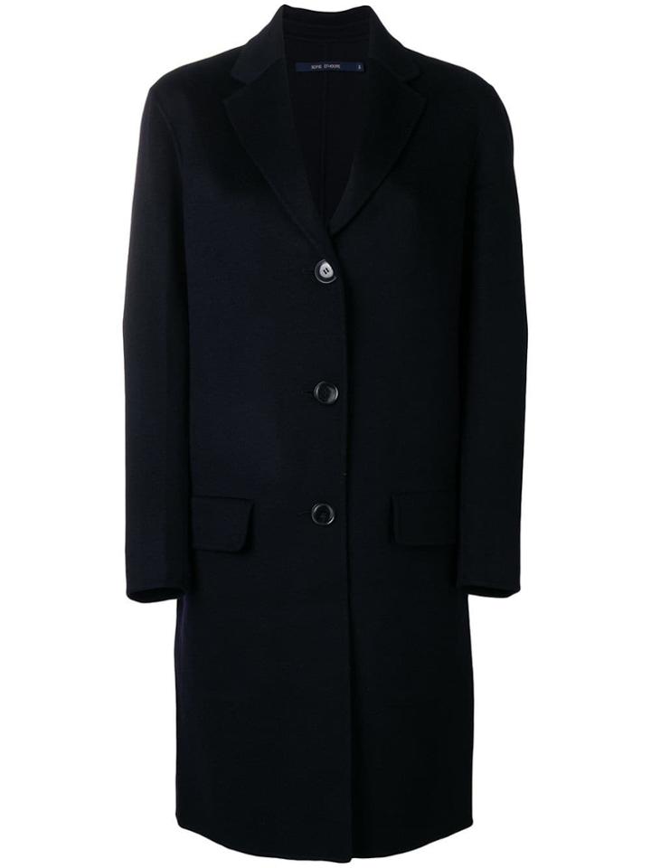 Sofie D'hoore Classic Single Breasted Coat - Blue