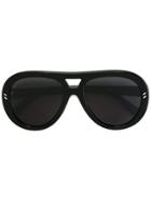 Stella Mccartney Eyewear Rounded Aviator Sunglasses - Black