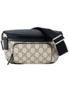Gucci Gg Supreme Cross-body Bag, Men's, Brown, Leather/suede/cotton