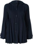 Pleats Please By Issey Miyake Pleated Jacket, Women's, Size: 4, Blue, Polyester
