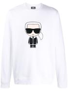 Karl Lagerfeld Comic Print Sweatshirt - White