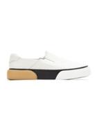 Osklen Leather Slip On Sneakers - White