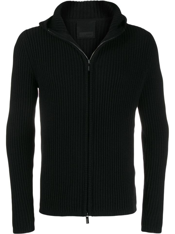 Rrd Hooded Zip-up Cardigan - Blue