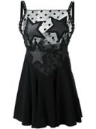 Giamba Lace Panel Mini Dress