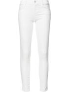 J Brand Cropped Super Skinny Jeans - White